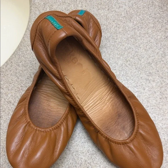 Tieks Women's Brown Leather Flats Chestnut size 8 - Picture 13 of 14